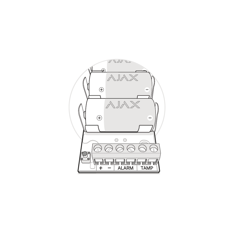 Бездротовий модуль інтеграції сторонніх датчиків Ajax Transmitter (Black)