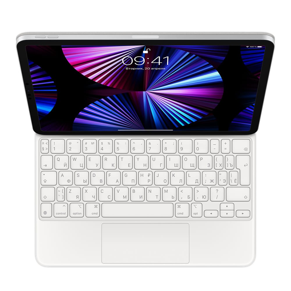 Чохол-клавіатура Apple Magic Keyboard для iPad Pro 11 2021 (3rd gen) and iPad Air 4th gen (MJQJ3) White 