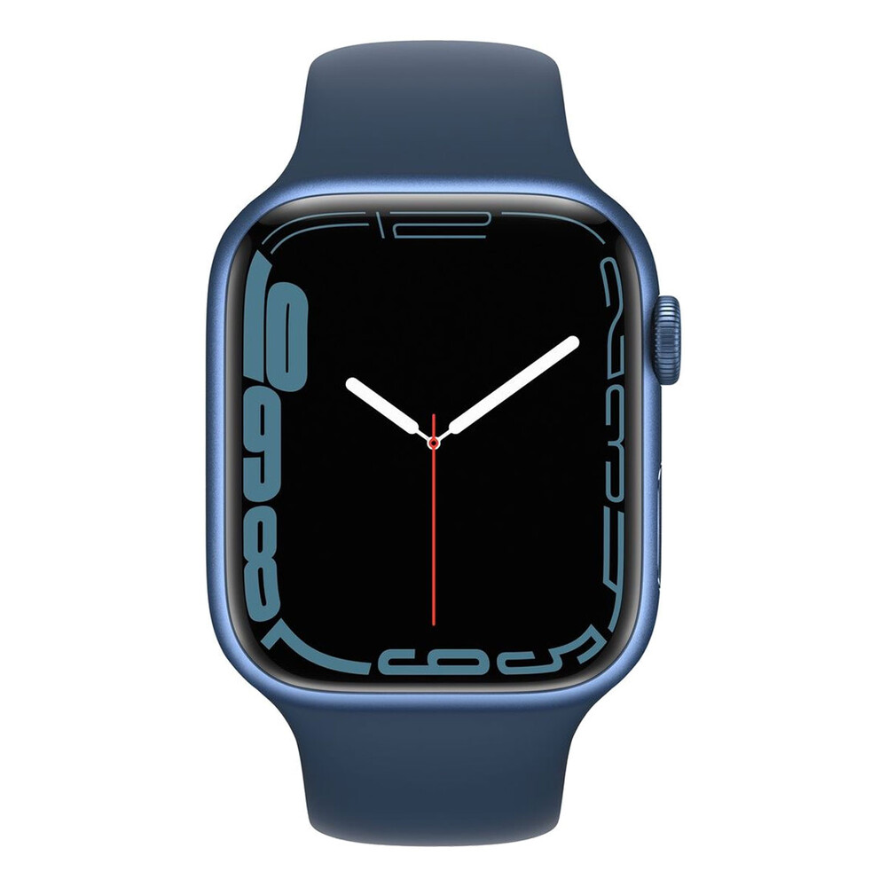Apple Watch Series 7 45mm Blue Aluminum Case with Abyss Blue Sport Band (MKN83) у Вінниці