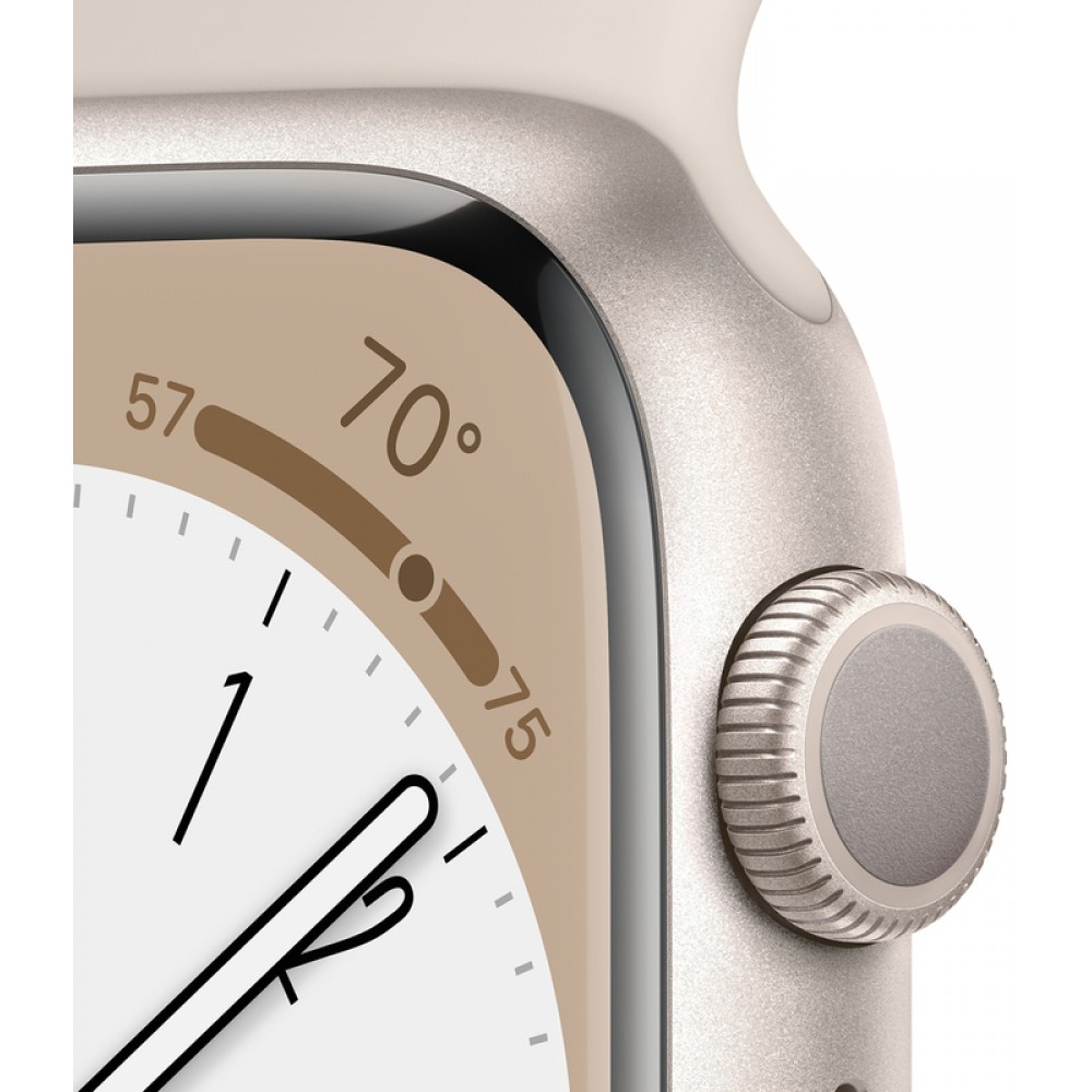 Вживані Apple Watch Series 8 41mm Starlight Aluminum Case (MNP63)