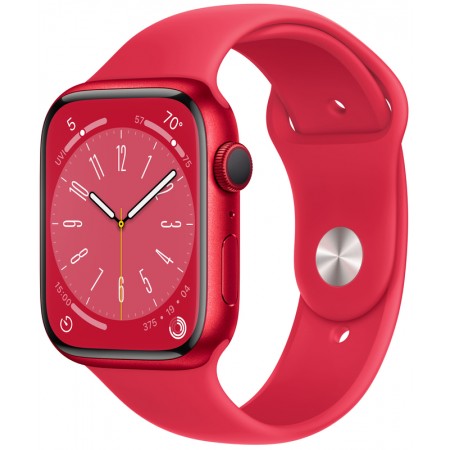 Apple Watch Series 8 45mm (PRODUCT)RED Aluminum Case with (PRODUCT)RED Sport Band M/L (MNUU3)