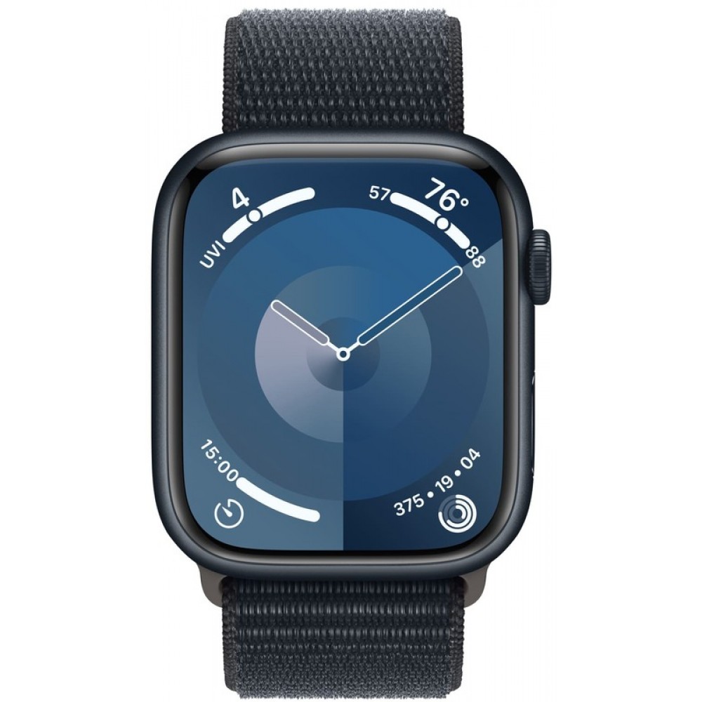 Apple Watch Series 9 41mm Midnight Aluminum Case with Midnight Sport Loop (MR8Y3)