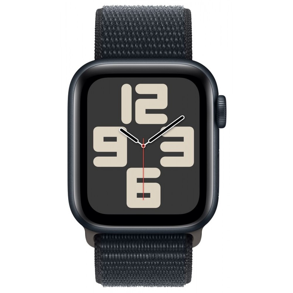 Apple Watch SE 2 2023 40mm Midnight Aluminum Case with Midnight Sport Loop (MRE03)