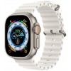 Apple Watch Ultra 49mm Titanium Case with White Ocean Band (MNH83/MNHF3) у Миколаєві