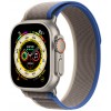 Apple Watch Ultra 49mm Titanium Case with Blue/Gray Trail Loop - S/M (MNHE3/MNHL3)