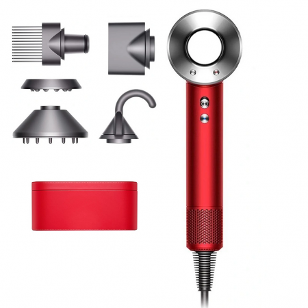 Фен Dyson HD07 Supersonic Special Gift Edition Red/Nickel (397704-01)
