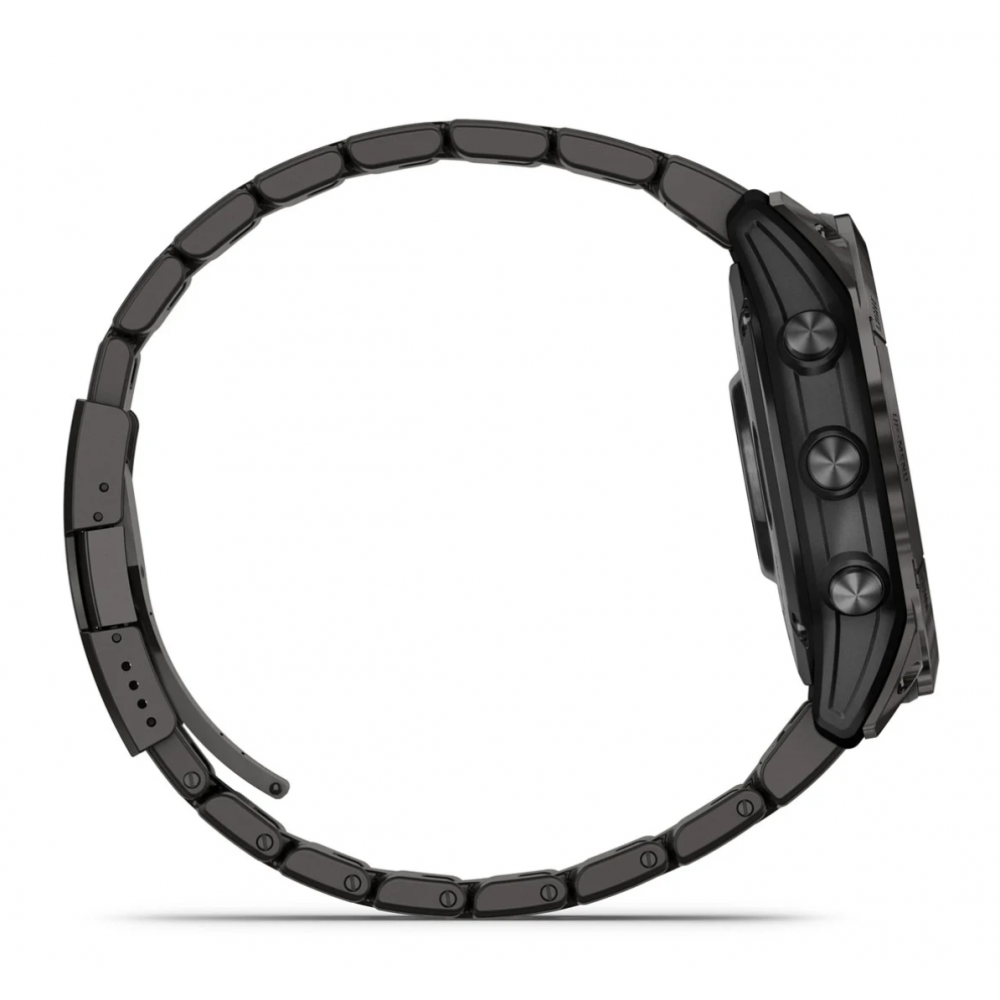 Смартгодинник Garmin Fenix 7X Pro Sapphire Solar Carbon Gray DLC Titanium with Vented Titanium Bracelet (010-02778-30)
