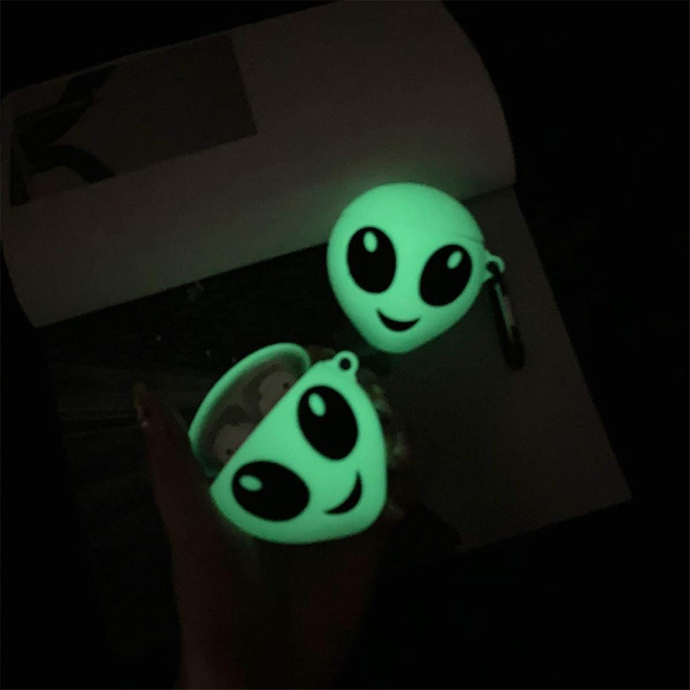 Airpods Cartoon Soft Case (Emoji Alien Neon) у Чернігові
