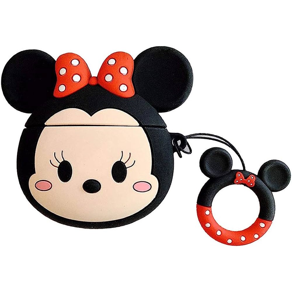 Airpods Pro Cartoon Soft Case (Minnie Mouse Face)