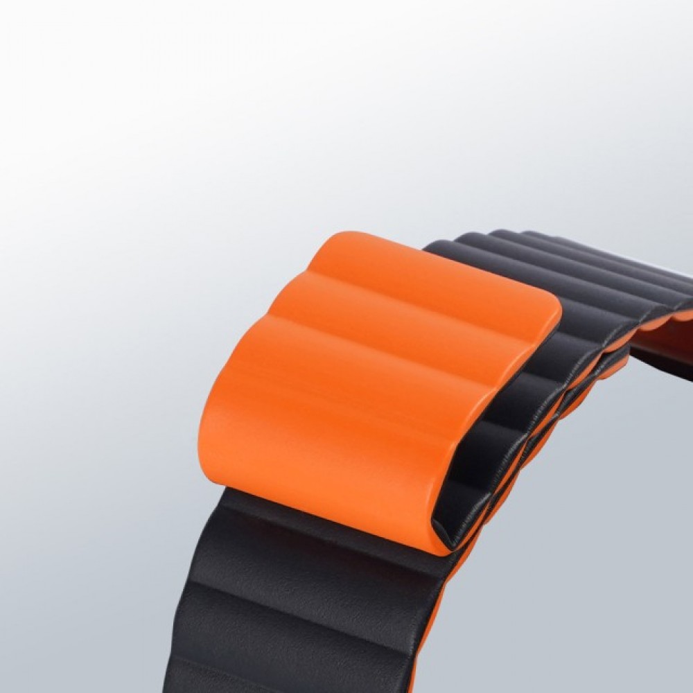 Ремінець Dux Ducis Magnetic Strap для Apple Watch 42mm/44mm/45mm/49mm (Black Orange)