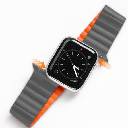 Ремінець Dux Ducis Magnetic Strap для Apple Watch 42mm/44mm/45mm/49mm (Gray Orange)