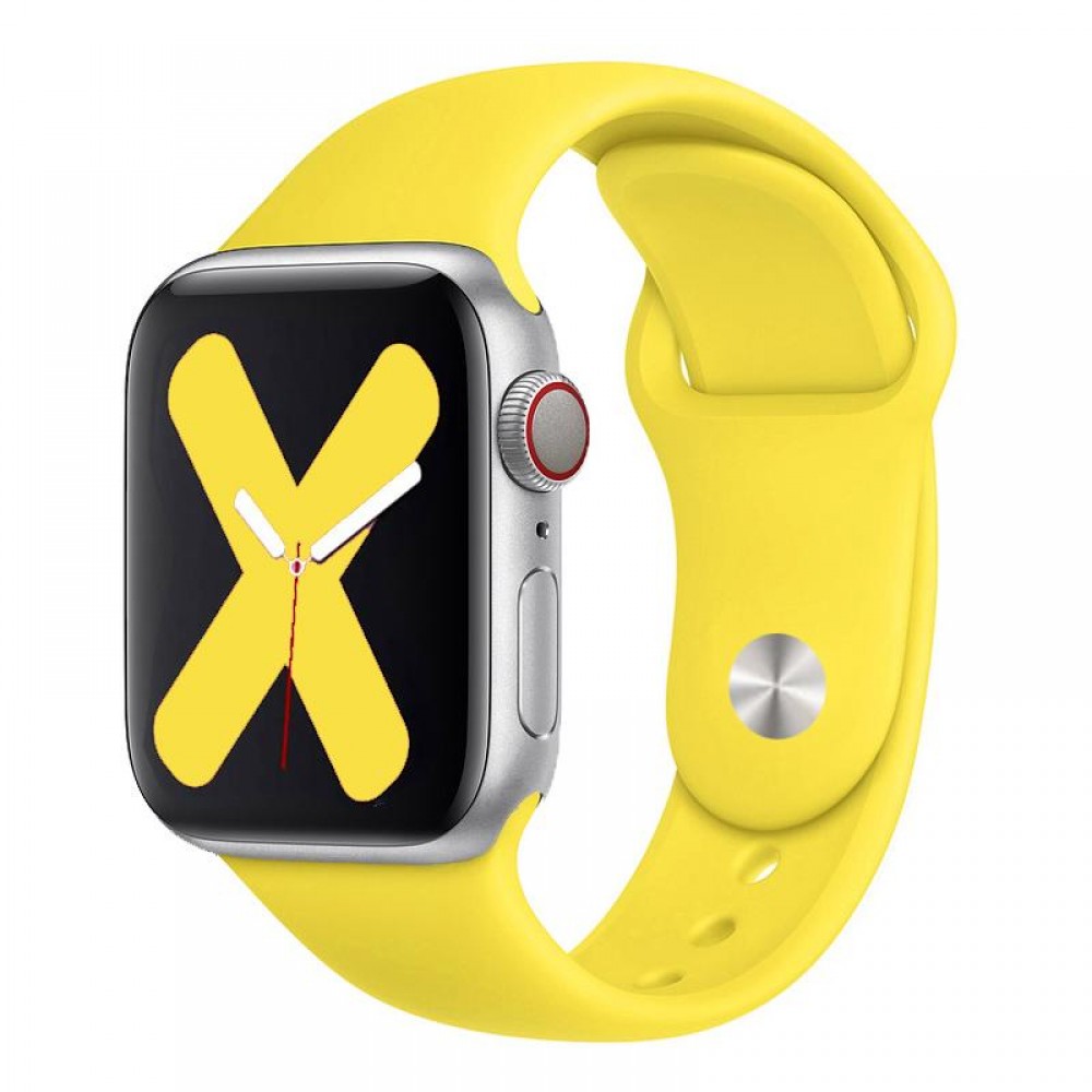 Apple Sport Band for Apple Watch 42mm/44mm/45mm/49mm (Canary Yellow)