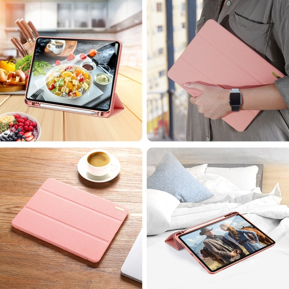 Чохол-книжка Dux Ducis Domo Series для Apple iPad Pro 12.9" 2020/2021 (Рожевий) у Чернівцях