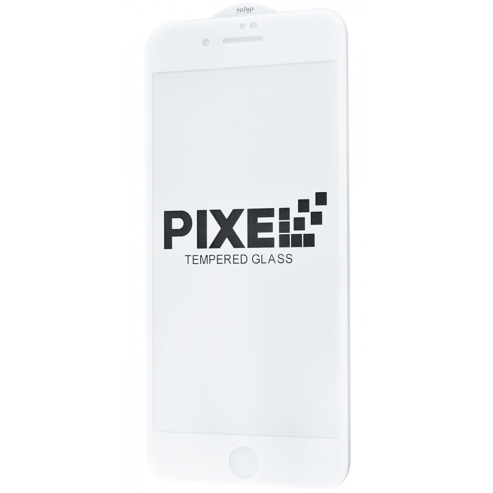 Захисне скло Pixel Full Screen для iPhone 7 Plus/8 Plus (Білий) у Полтаві