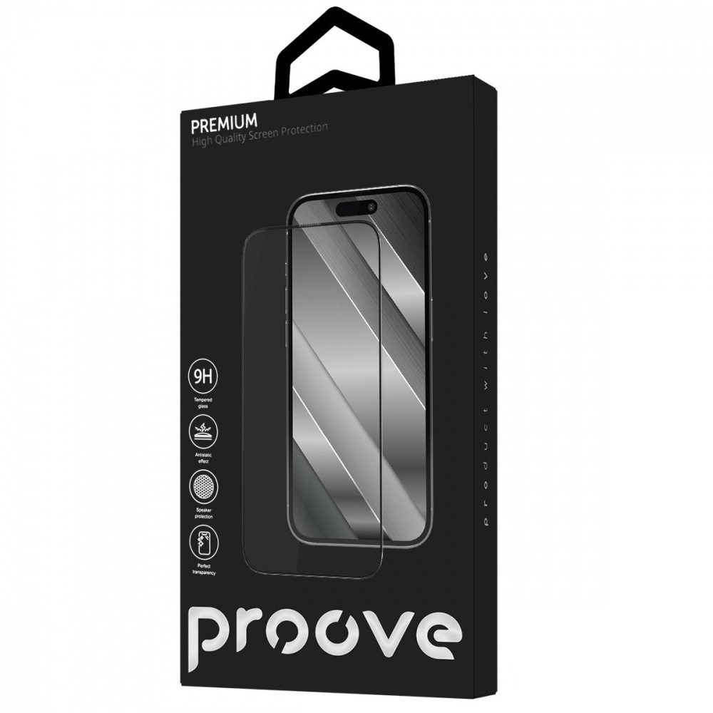Захисне скло Proove Premium iPhone 13/13 Pro/14 Black
