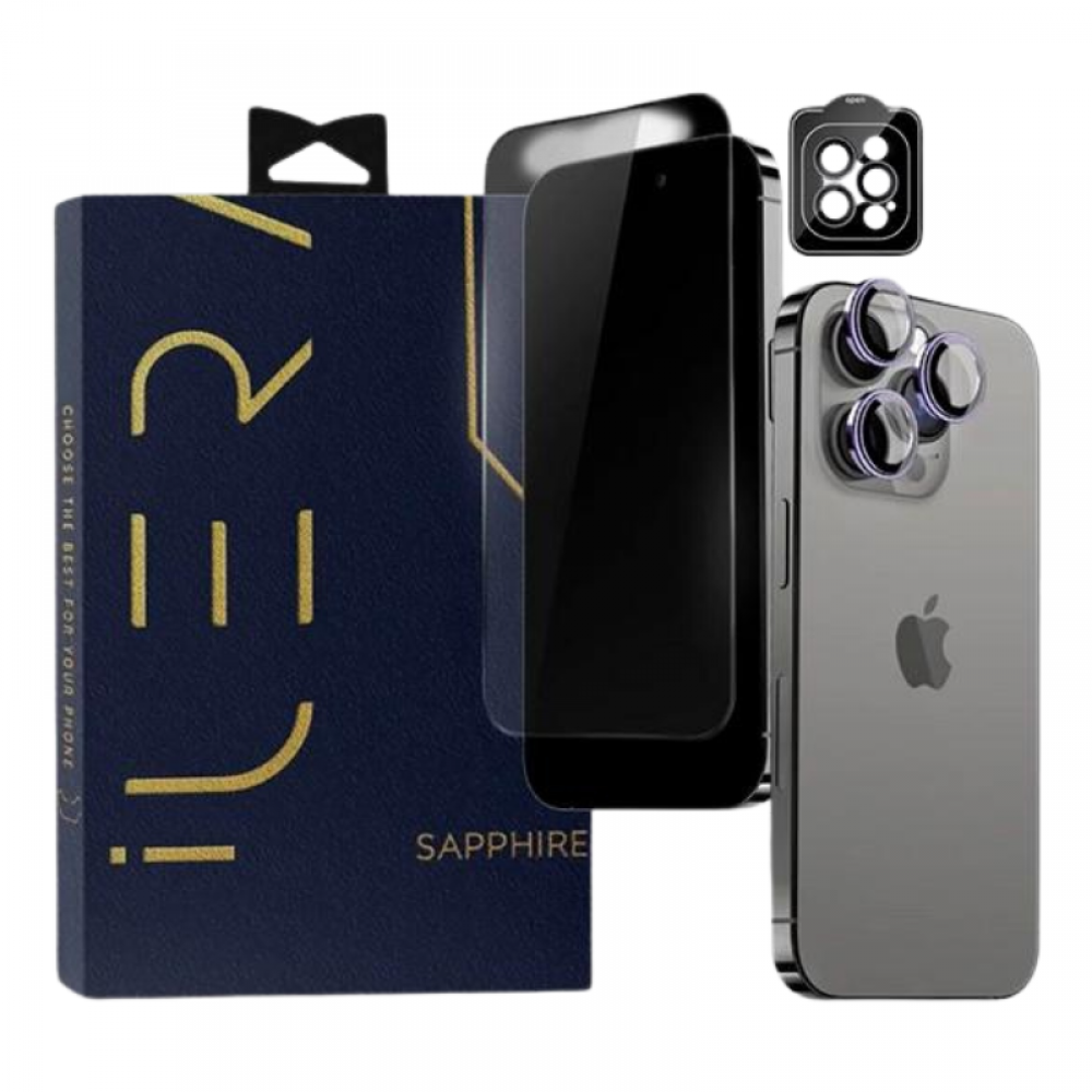 Захисне скло iLera Sapphire Ultra + Glass для iPhone 15 Pro