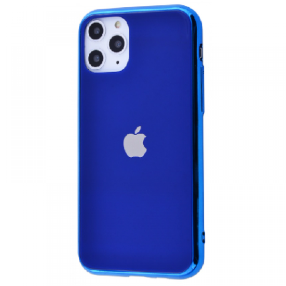 Чохол Glass iPhone case на iPhone 11 Pro Max (Blue) у Полтаві