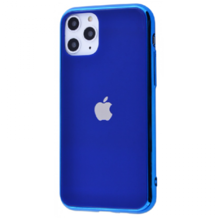 Чохол Glass iPhone case на iPhone 11 Pro Max (Blue)