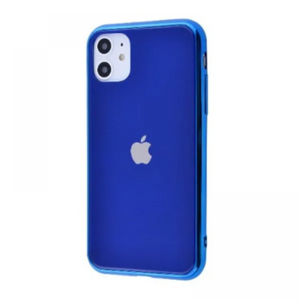 Чохол Glass iPhone case на iPhone 11 (Blue) у Тернополі
