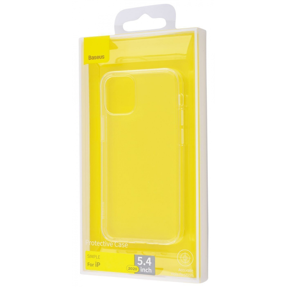 Силіконова накладка Baseus Simple Case для iPhone 12 mini (Прозорий) у Чернігові
