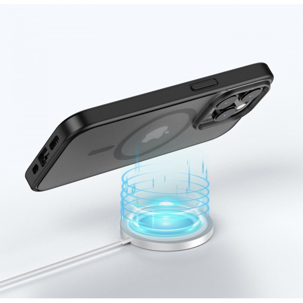 Чохол Matte Protective Case with MagSafe для Apple iPhone 14 Pro (Black)