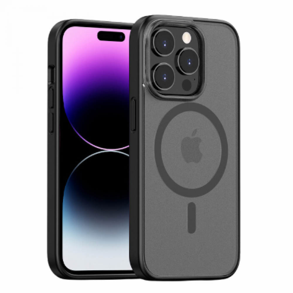Чохол Matte Protective Case with MagSafe для Apple iPhone 14 Pro (Black)