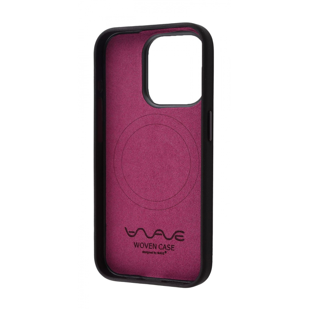 Чохол WAVE Premium Woven Case with MagSafe для iPhone 15 Pro Max (Black)