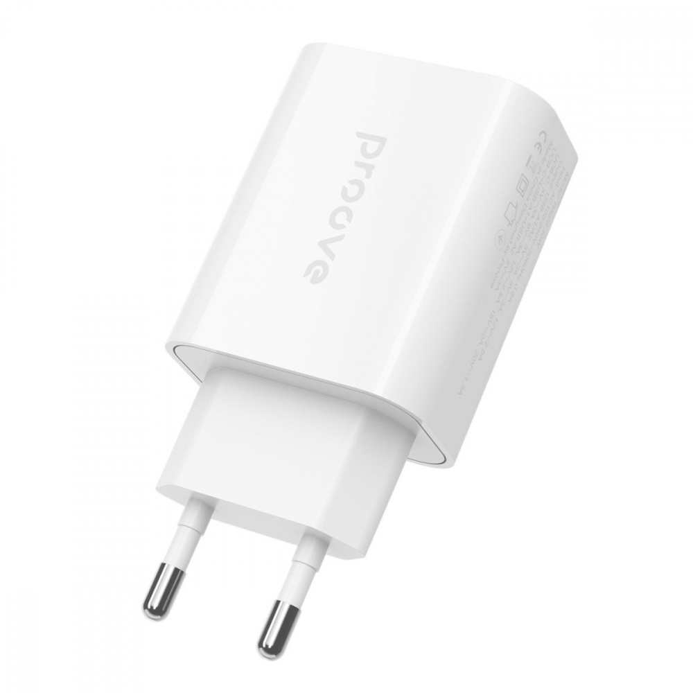 Мережевий зарядний пристрій Proove Rapid 30W (2 USB + Type-C) (Білий)