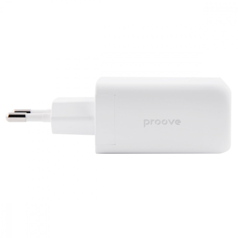 Мережевий зарядний пристрій Proove Shot GaN 67W (2Type-C + USB) (Білий)