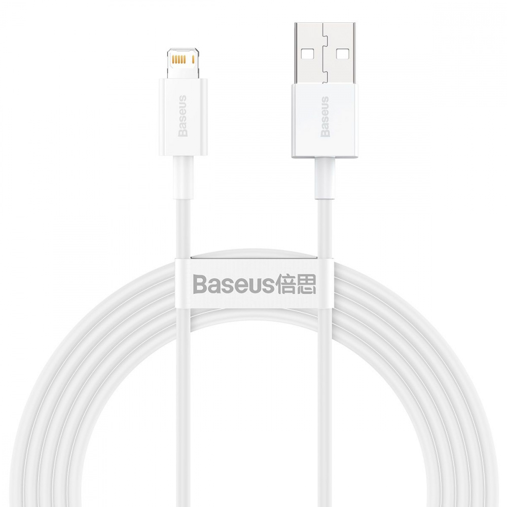 Lightning USB-кабель Baseus Superior Series 2.4A 2m (Білий)