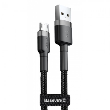 Micro-USB кабель Baseus Cafule Cable 1.5A 2m (Чорний)