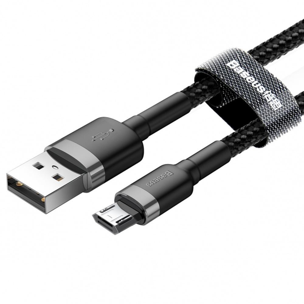Micro-USB кабель Baseus Cafule Cable 2.4A (Чорний) у Вінниці