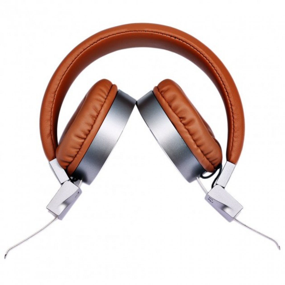 Накладні навушники Hoco W2 headset (Коричневий)