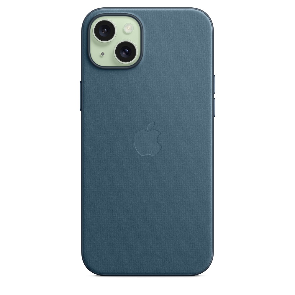 Apple FineWoven Case для iPhone 15 Plus with MagSafe (Pacific Blue)