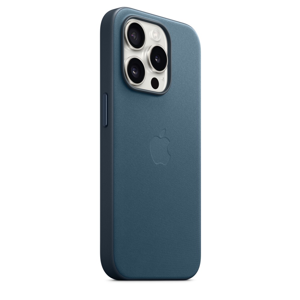 Apple FineWoven Case для iPhone 15 Pro with MagSafe (Pacific Blue)