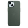 Apple FineWoven Case для iPhone 15 with MagSafe (Evergreen)