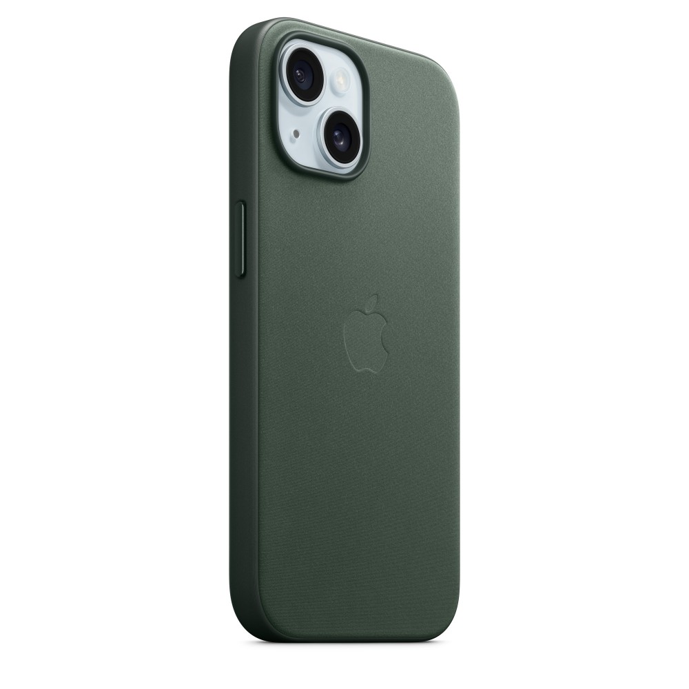 Apple FineWoven Case для iPhone 15 with MagSafe (Evergreen)
