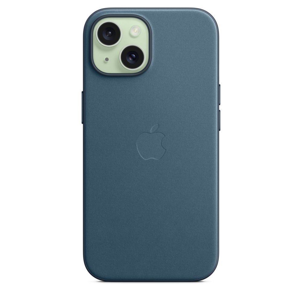 Apple FineWoven Case для iPhone 15 with MagSafe (Pacific Blue)
