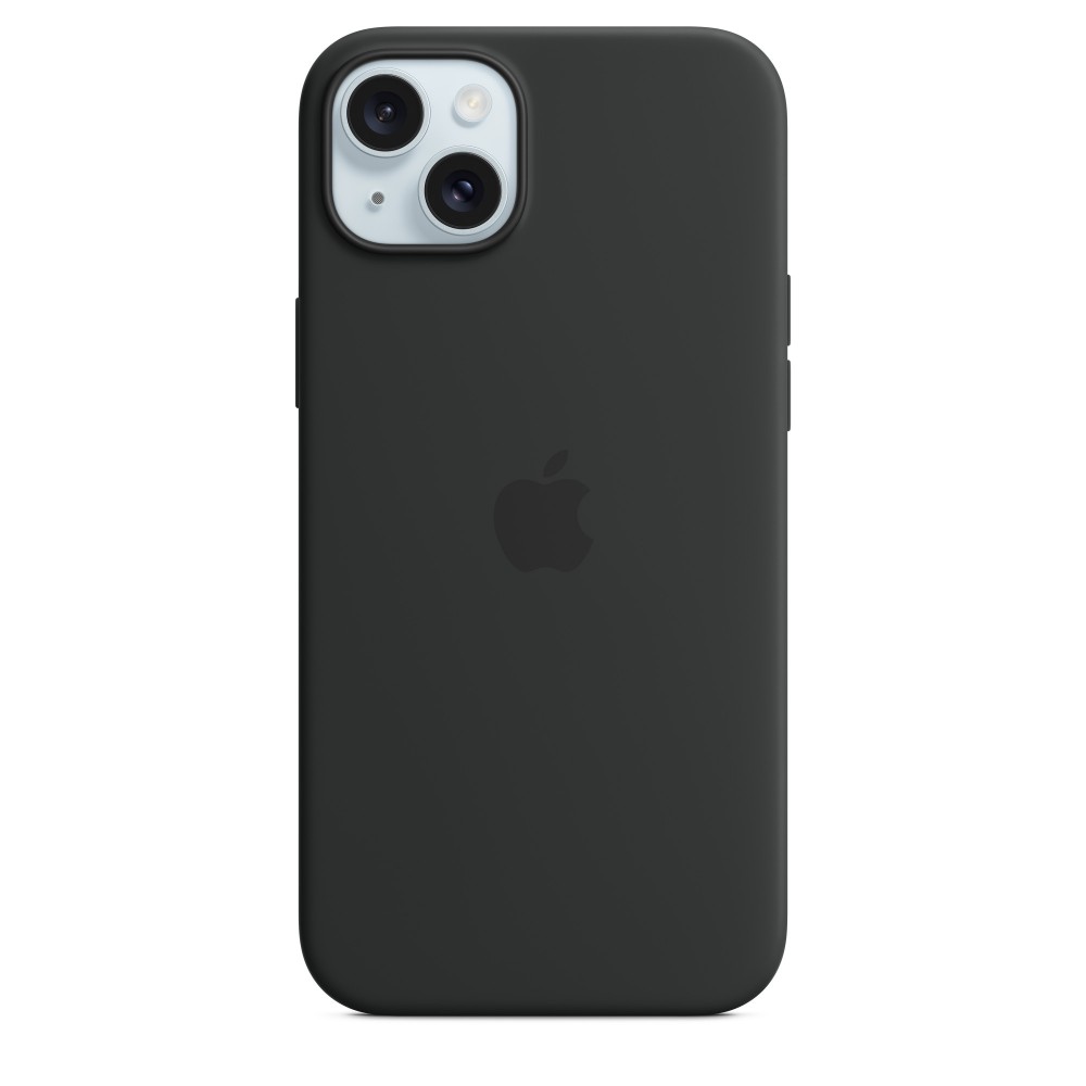 Apple Silicone case для iPhone 15 Plus with MagSafe (Black)