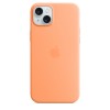 Apple Silicone case для iPhone 15 Plus with MagSafe (Orange Sorbet) у Житомирі