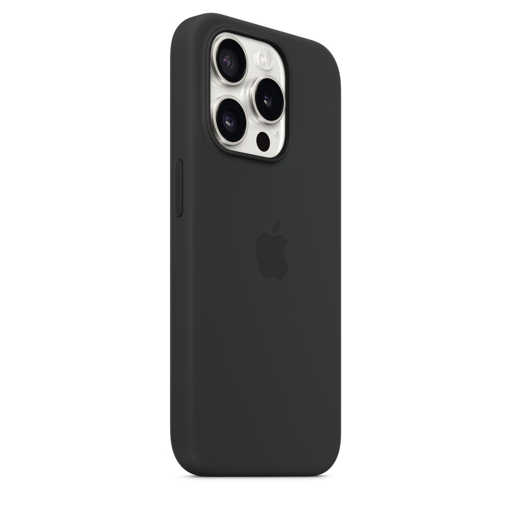 Apple Silicone case для iPhone 15 Pro with MagSafe (Black)