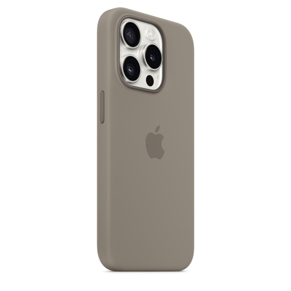Apple Silicone case для iPhone 15 Pro with MagSafe (Clay)