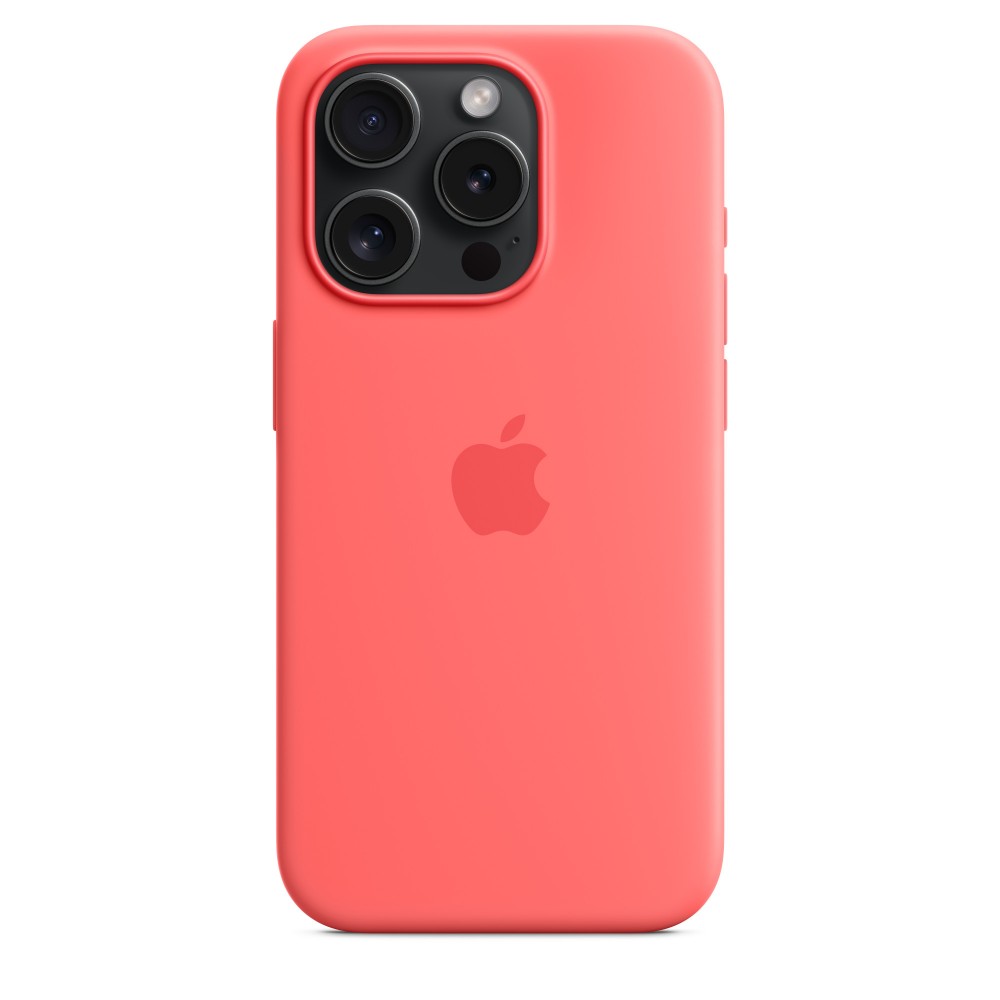 Apple Silicone case для iPhone 15 Pro with MagSafe (Guava)