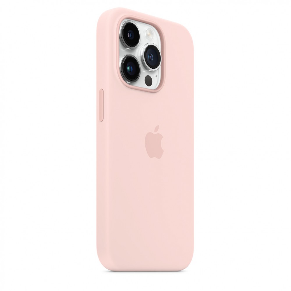 Apple Silicone case для iPhone 14 Pro with MagSafe (Chalk Pink)