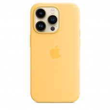 Apple Silicone case для iPhone 14 Pro with MagSafe (Sunglow)