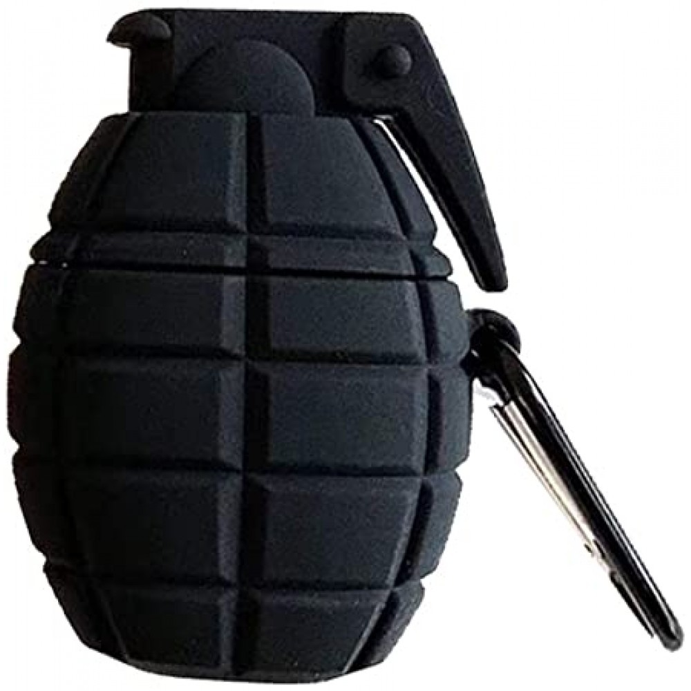 Airpods Cartoon Soft Case (Grenade Black)