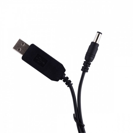 Кабель USB to DC 5.5 12V (Чорний)