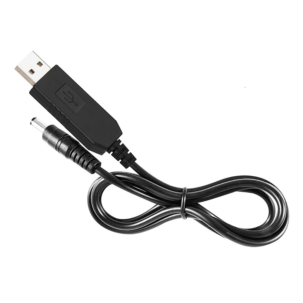 Кабель USB to DC 5.5 12V (Чорний)