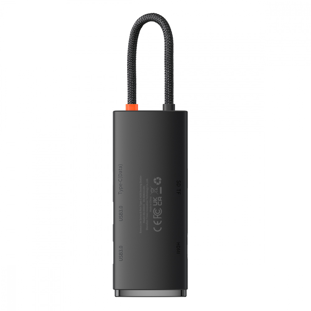 USB-Хаб Baseus Lite Series 6-in-1 (Type-C to HDMI + 2xUSB 3.0 + Type-C + SD/TF)