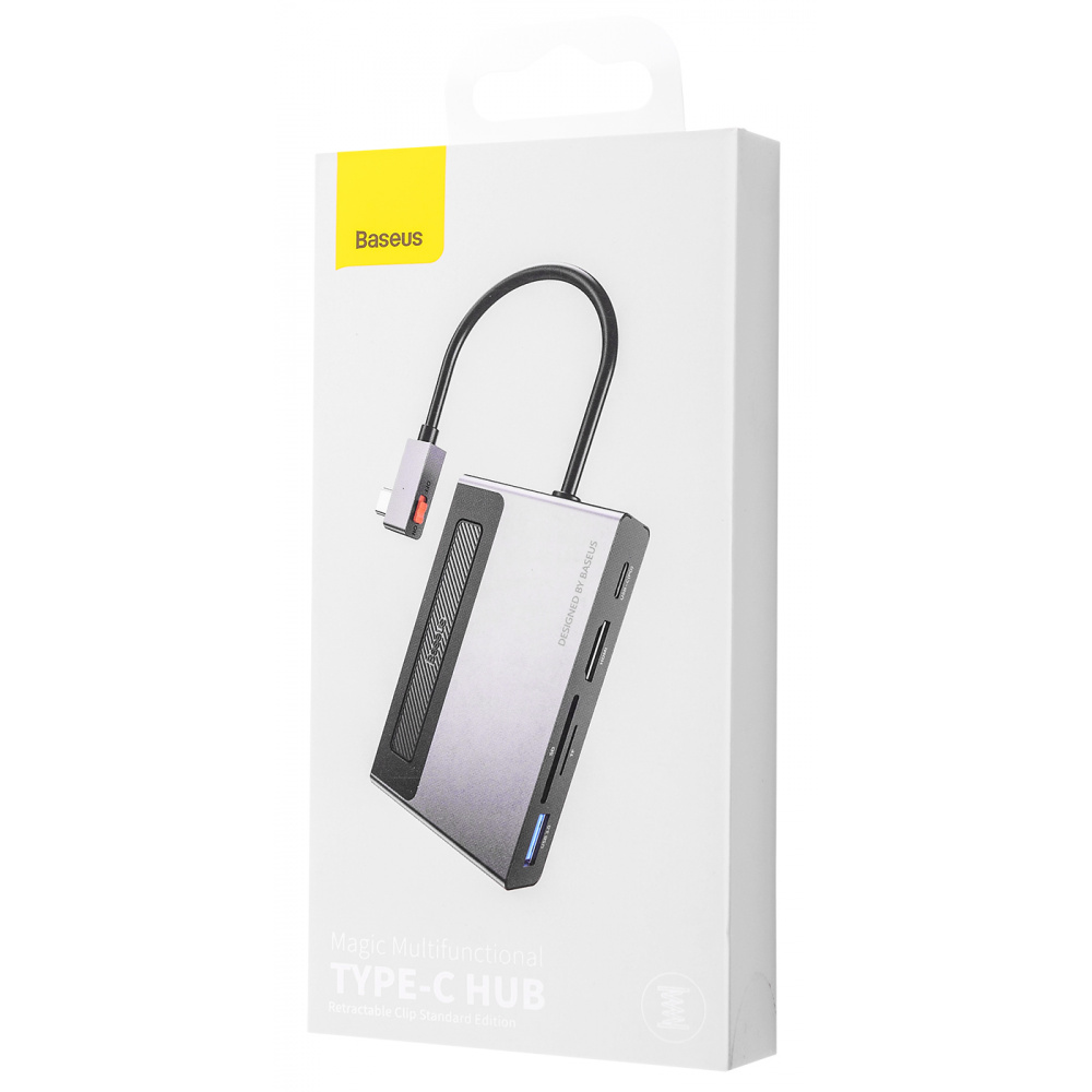 USB-Хаб Baseus Magic Multifunctional Type-C with a Retractable Clip Standard Edition у Вінниці